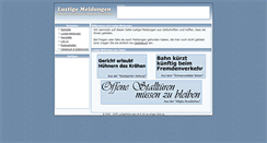 Desktop Screenshot of lustigemeldungen.de