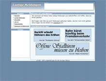 Tablet Screenshot of lustigemeldungen.de